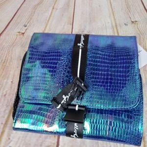 Blue Iridescent hanging beauty case